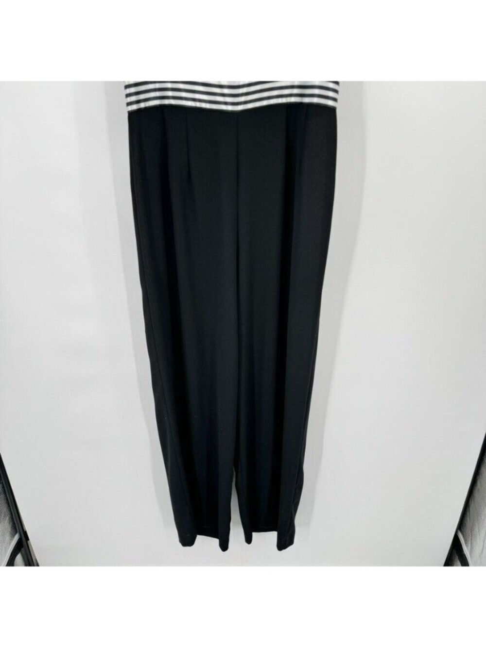 JOSEPH RIBKOFF Black Jumpsuit  Pant Suit w/ jacket womens stripes size 10 - Picture 7 of 16
